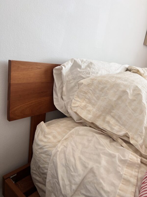 Queen bed and mattress - Image 2