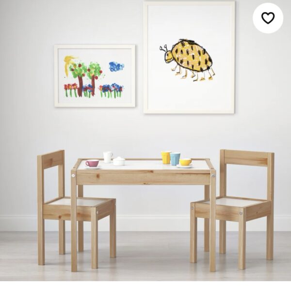 Kids table and 2 chairs