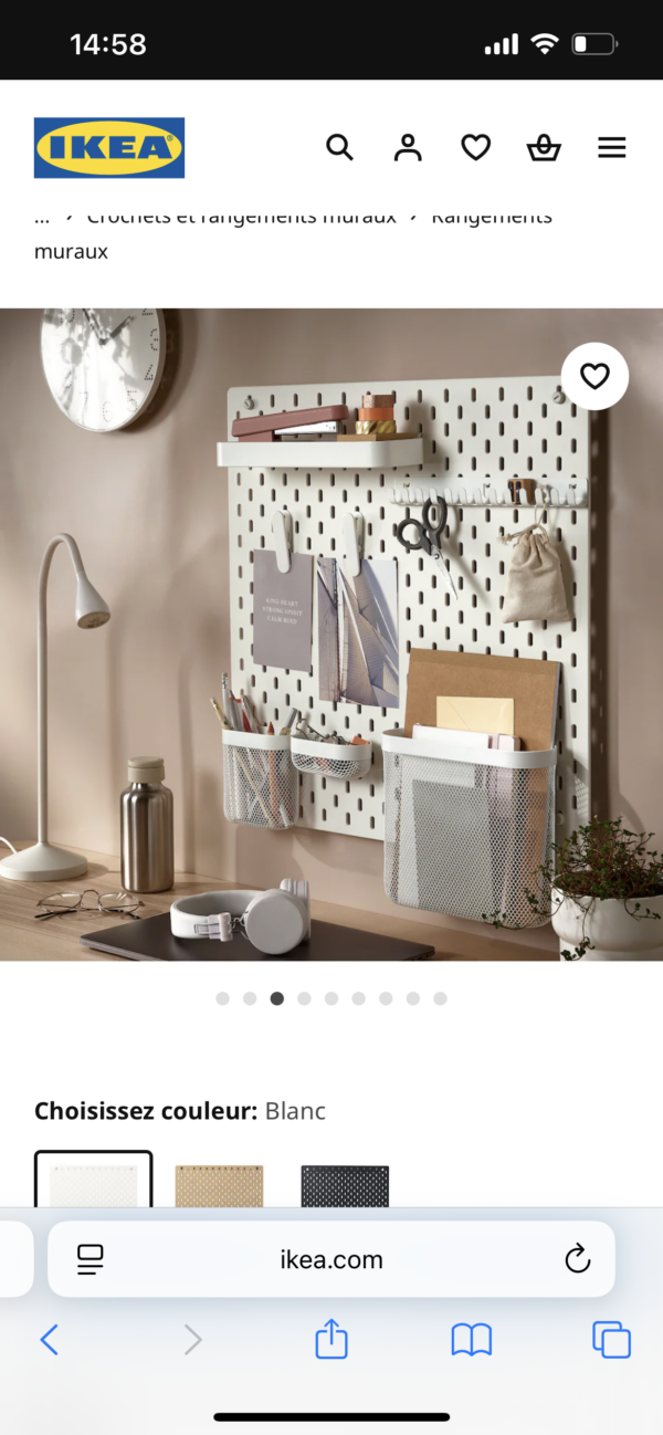 IKEA pegboard for art - Image 3
