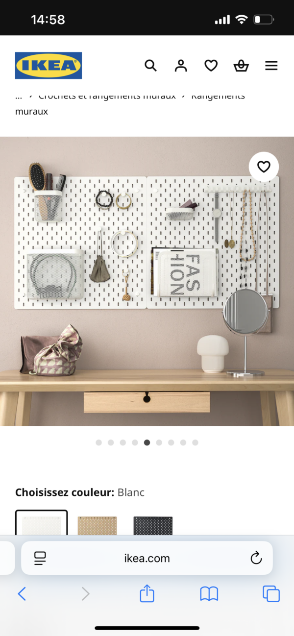 IKEA pegboard for art - Image 2