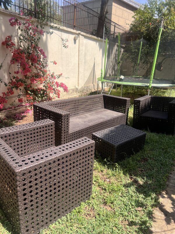 Outdoor sofa, 2 armchairs, coffee table - Image 2