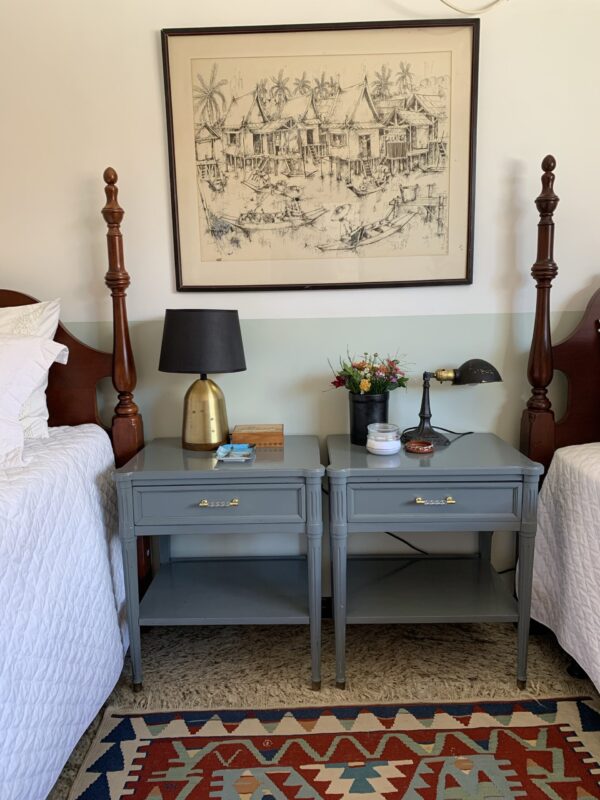 Gray side tables (set of 2)